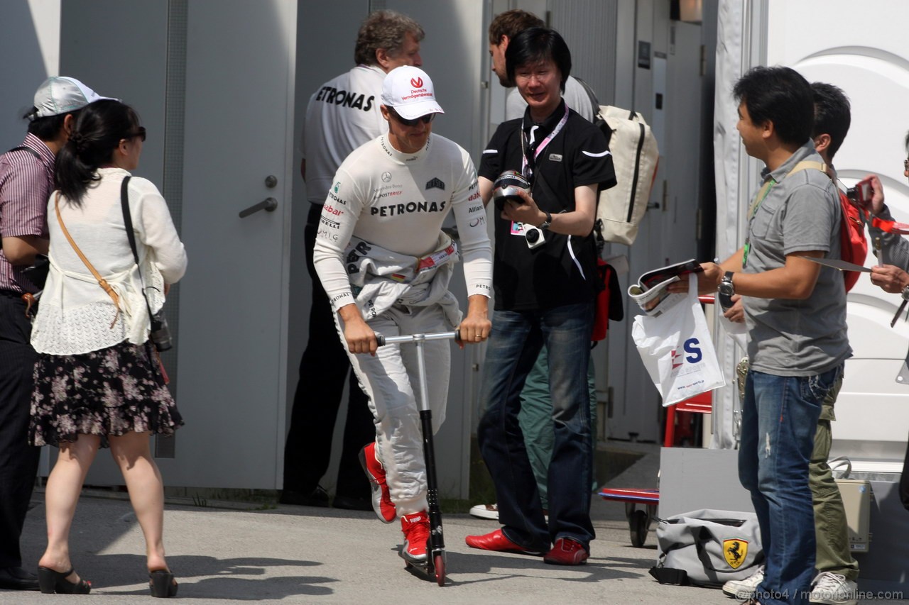 GP GIAPPONE, 06.10.2012- Prove Libere 3, Michael Schumacher (GER) Mercedes AMG F1 W03