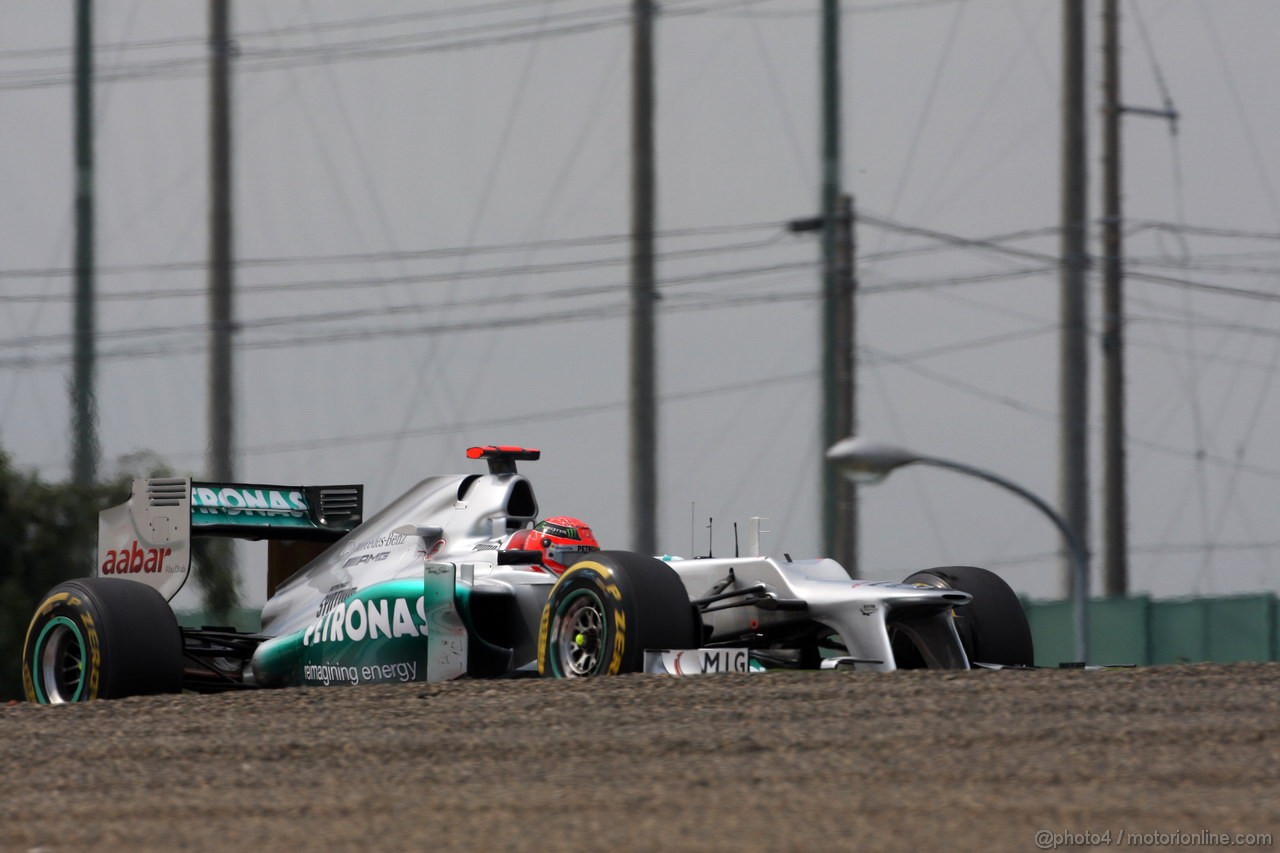 GP GIAPPONE, 06.10.2012- Prove Libere 3, Michael Schumacher (GER) Mercedes AMG F1 W03