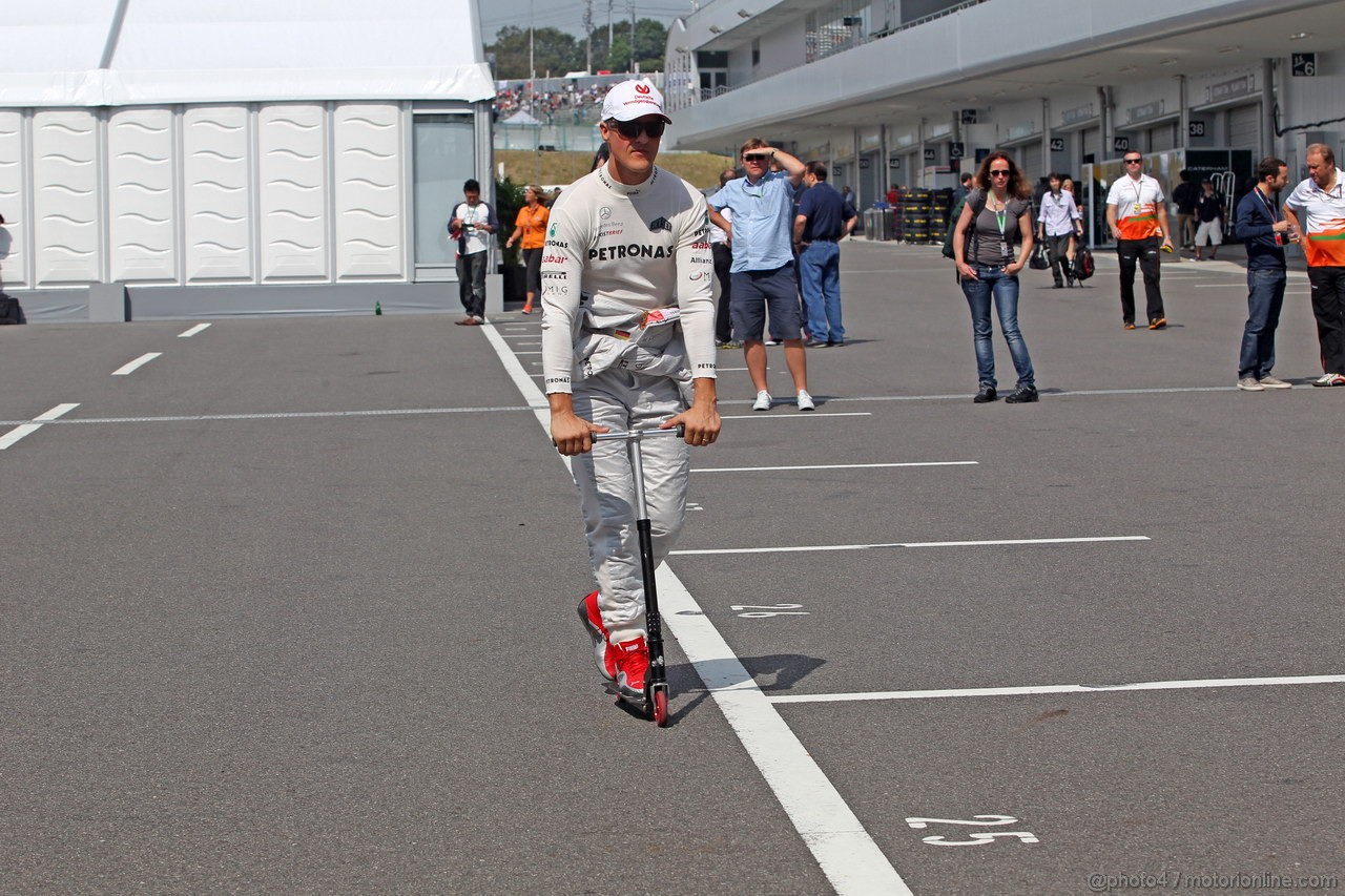 GP GIAPPONE, 06.10.2012- Prove Libere 3, Michael Schumacher (GER) Mercedes AMG F1 W03