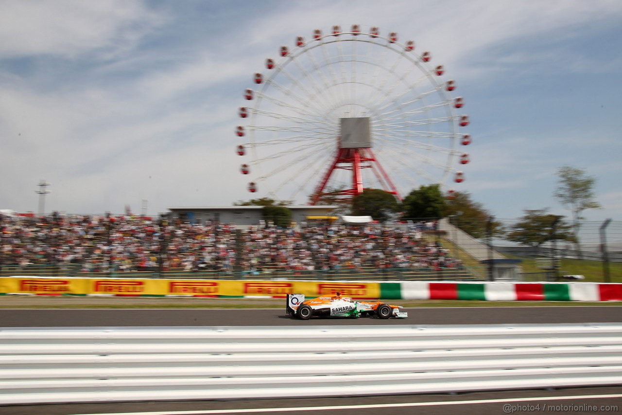 GP GIAPPONE, 06.10.2012- Prove Libere 3, Paul di Resta (GBR) Sahara Force India F1 Team VJM05 