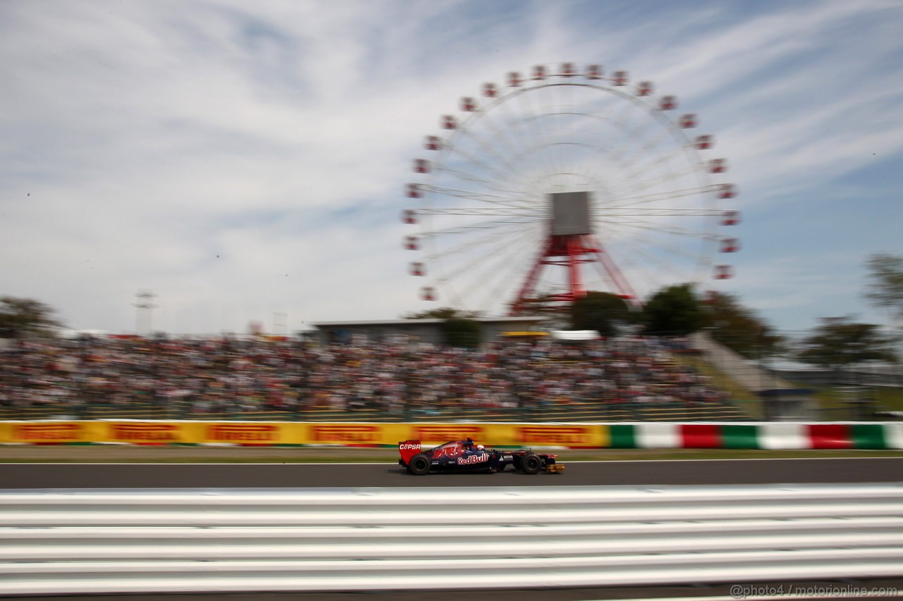 GP GIAPPONE, 06.10.2012- Prove Libere 3, Daniel Ricciardo (AUS) Scuderia Toro Rosso STR7 