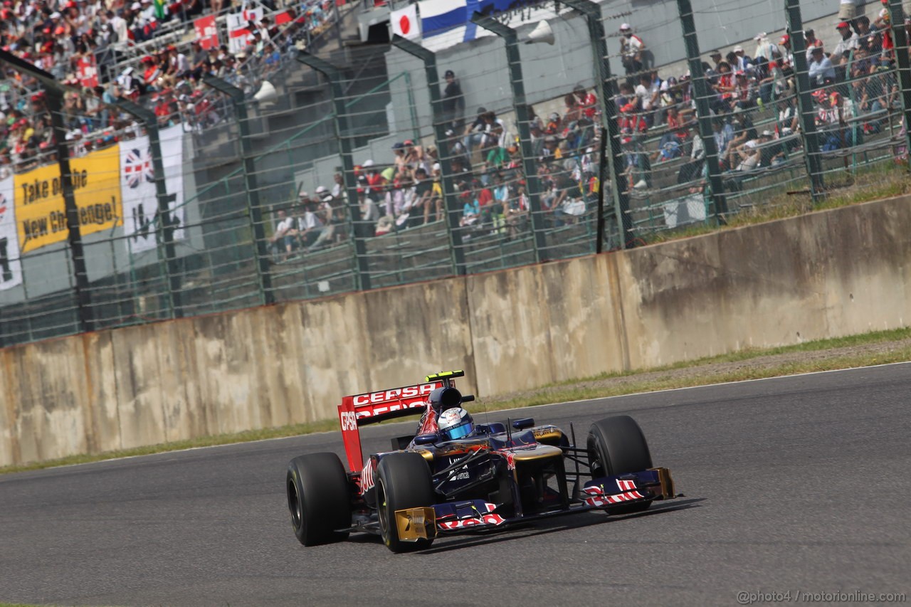 GP GIAPPONE, 06.10.2012- Prove Libere 3, Jean-Eric Vergne (FRA) Scuderia Toro Rosso STR7 
