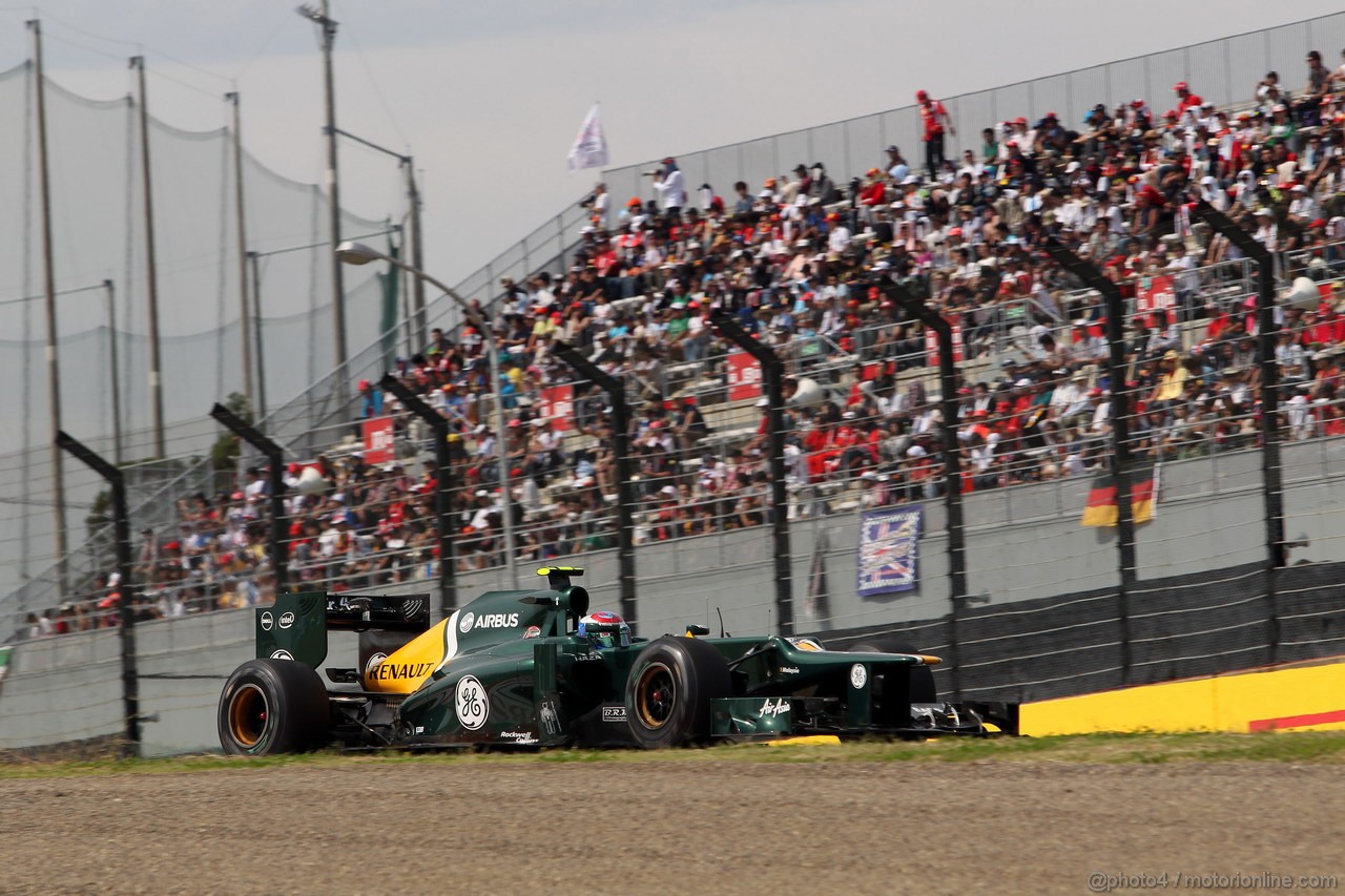 GP GIAPPONE, 06.10.2012- Prove Libere 3, Vitaly Petrov (RUS) Caterham F1 Team CT01 