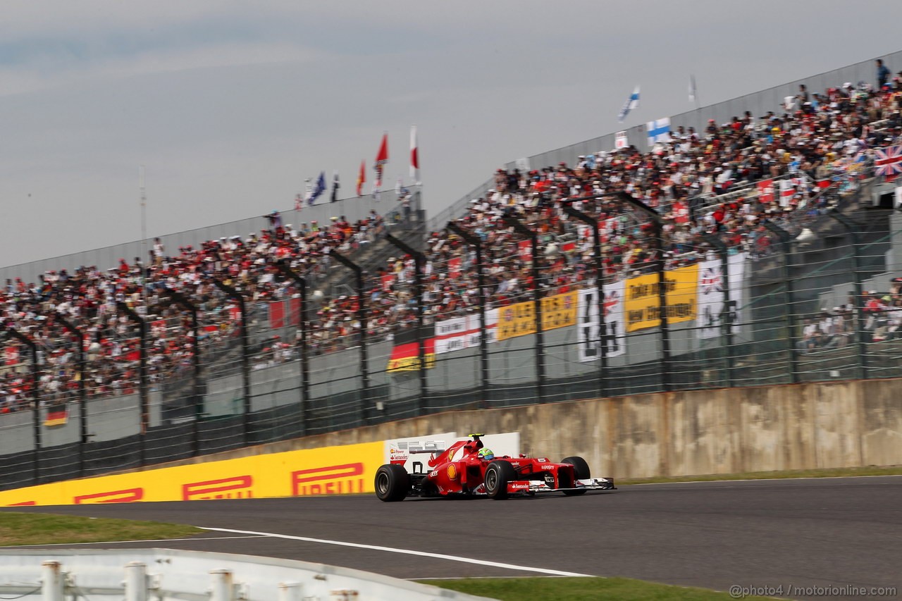 GP GIAPPONE, 06.10.2012- Prove Libere 3, Felipe Massa (BRA) Ferrari F2012