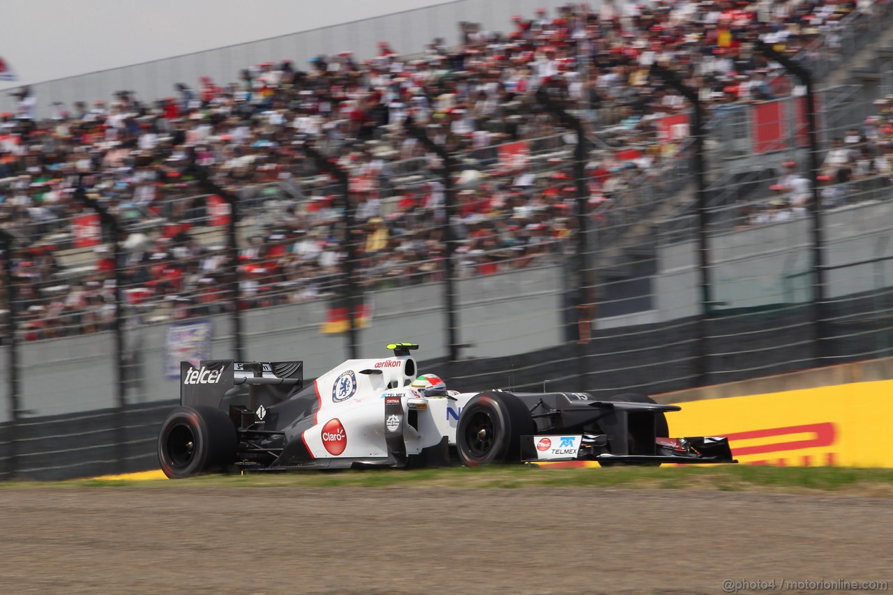 GP GIAPPONE, 06.10.2012- Prove Libere 3, Sergio Prez (MEX) Sauber F1 Team C31 