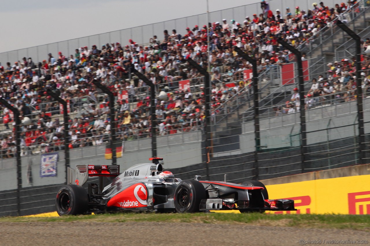 GP GIAPPONE, 06.10.2012- Prove Libere 3, Jenson Button (GBR) McLaren Mercedes MP4-27 