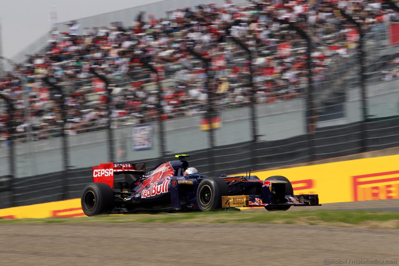 GP GIAPPONE, 06.10.2012- Prove Libere 3, Jean-Eric Vergne (FRA) Scuderia Toro Rosso STR7