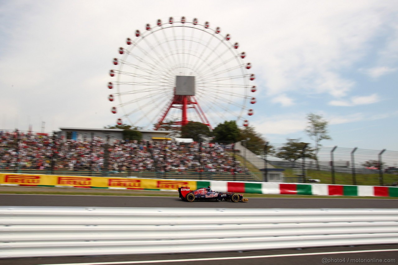 GP GIAPPONE, 06.10.2012- Prove Libere 3, Daniel Ricciardo (AUS) Scuderia Toro Rosso STR7