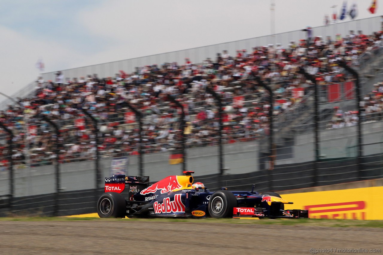 GP GIAPPONE, 06.10.2012- Prove Libere 3, Sebastian Vettel (GER) Red Bull Racing RB8