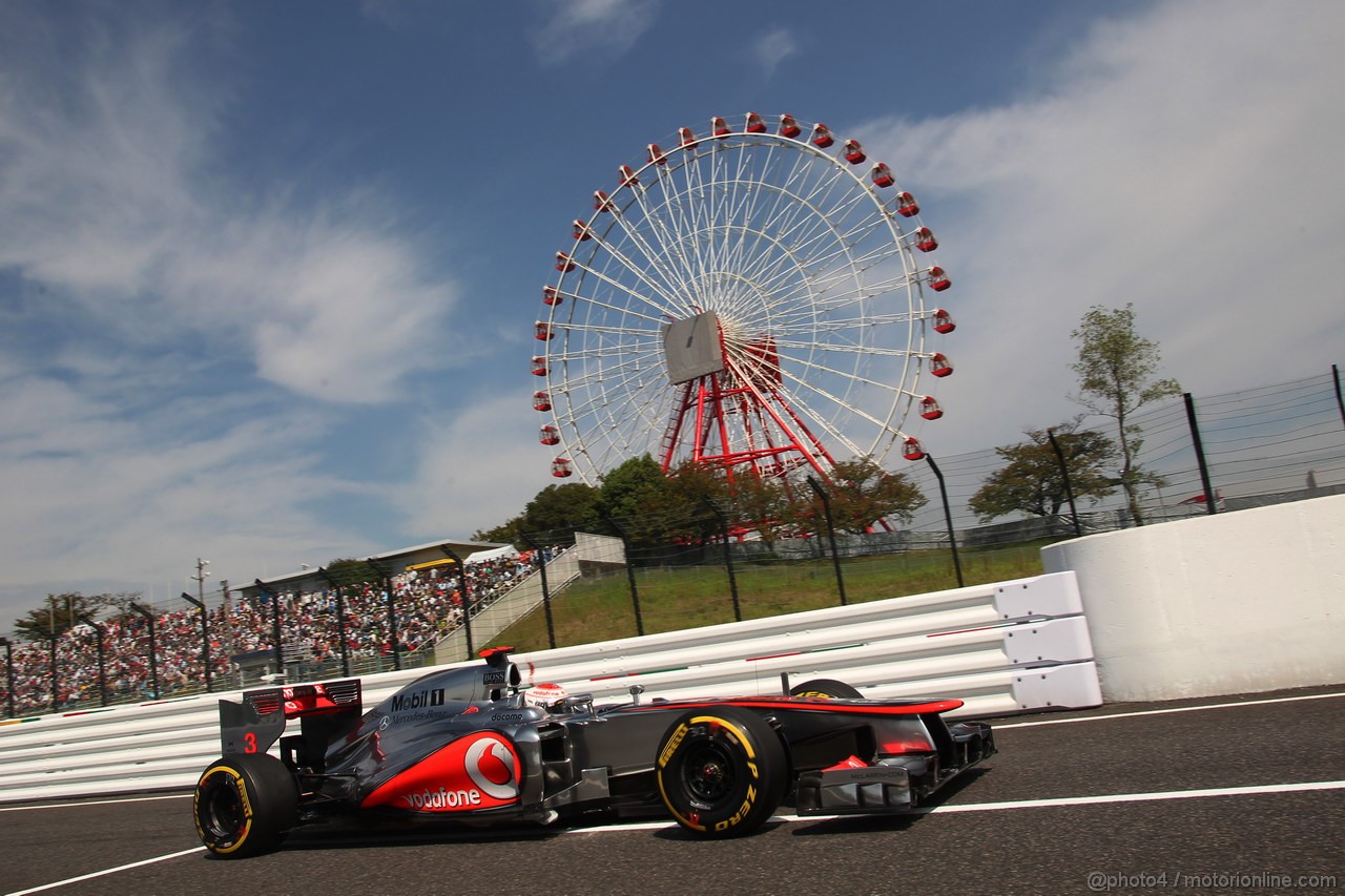 GP GIAPPONE, 06.10.2012- Prove Libere 3, Jenson Button (GBR) McLaren Mercedes MP4-27