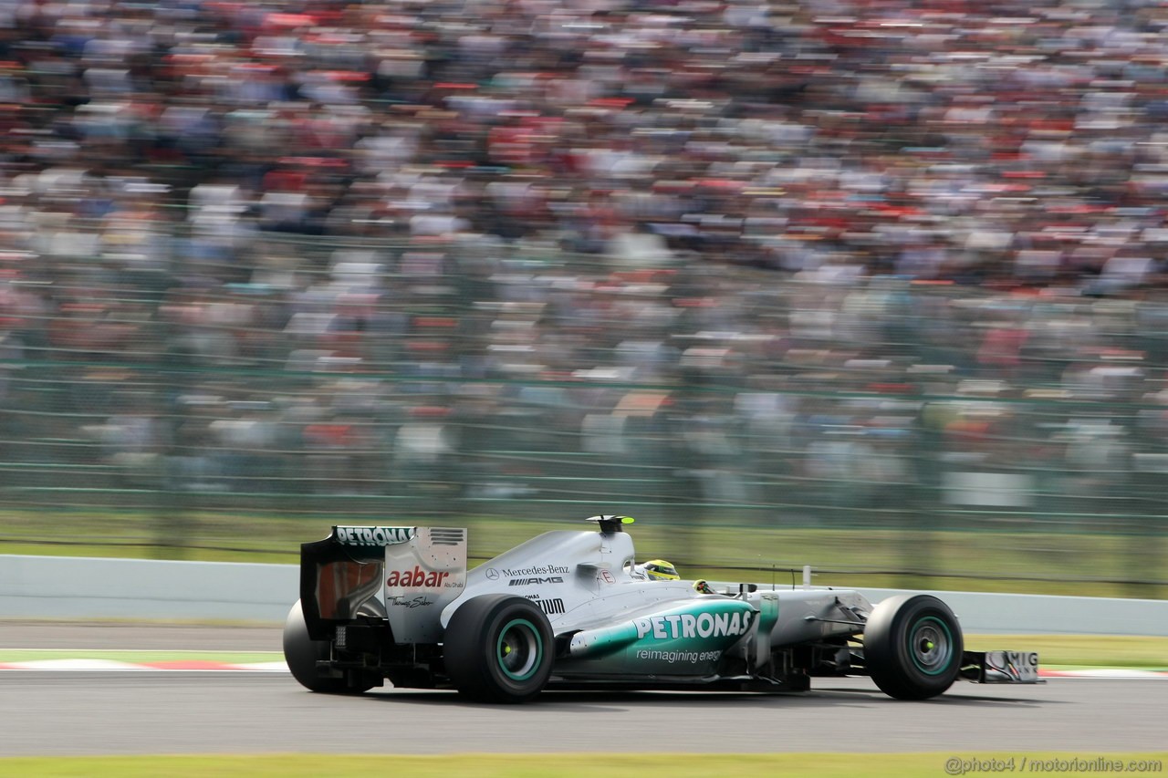 GP GIAPPONE, 06.10.2012- Qualifiche, Nico Rosberg (GER) Mercedes AMG F1 W03