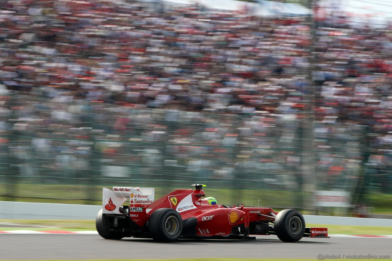 GP GIAPPONE, 06.10.2012- Qualifiche, Felipe Massa (BRA) Ferrari F2012