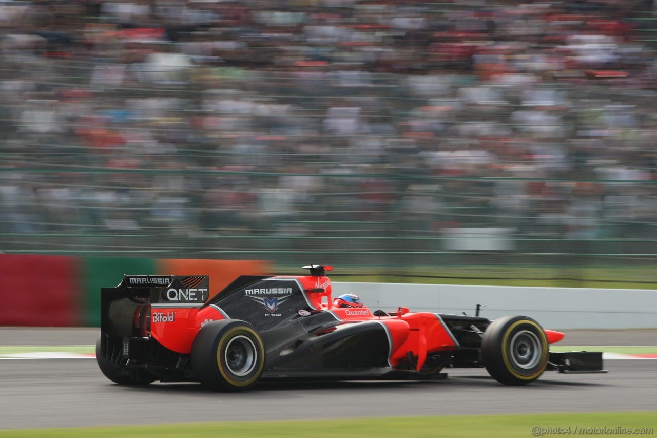 GP GIAPPONE, 06.10.2012- Qualifiche, Timo Glock (GER) Marussia F1 Team MR01