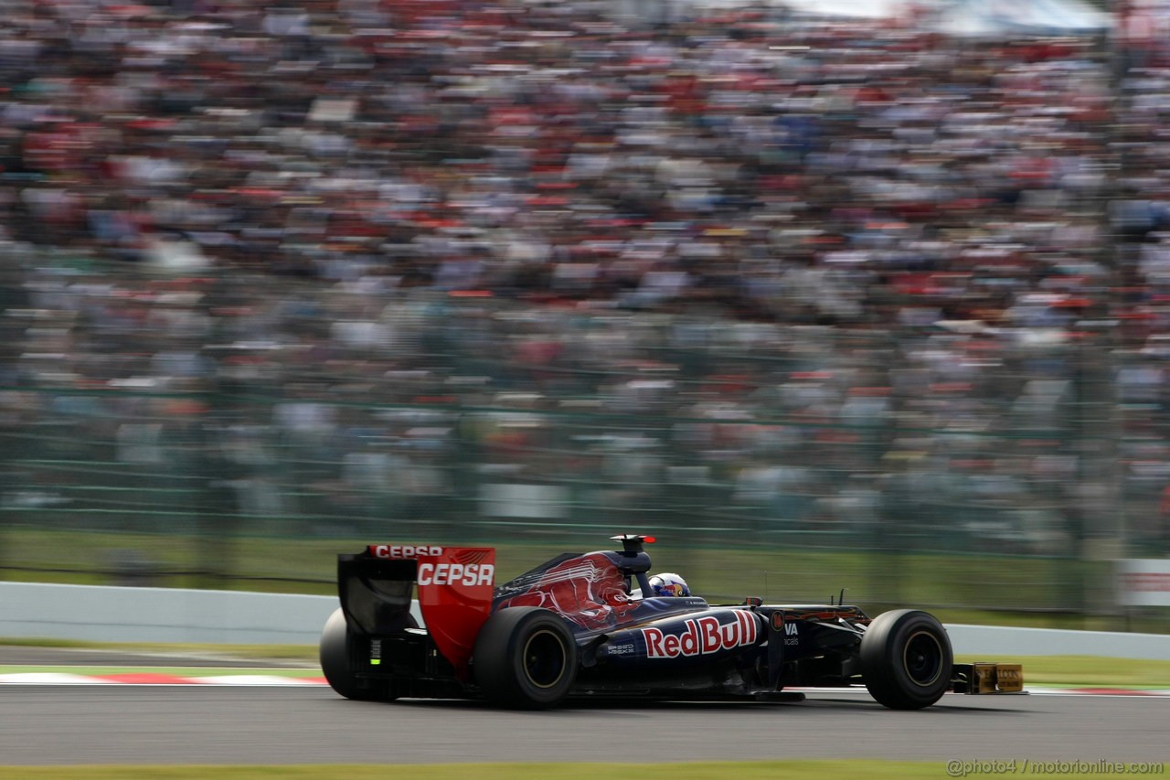 GP GIAPPONE, 06.10.2012- Qualifiche, Daniel Ricciardo (AUS) Scuderia Toro Rosso STR7