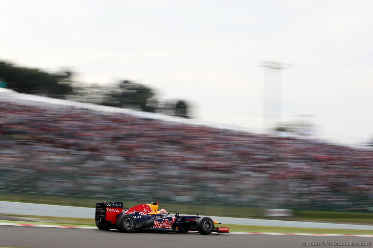 GP GIAPPONE, 06.10.2012- Qualifiche, Sebastian Vettel (GER) Red Bull Racing RB8