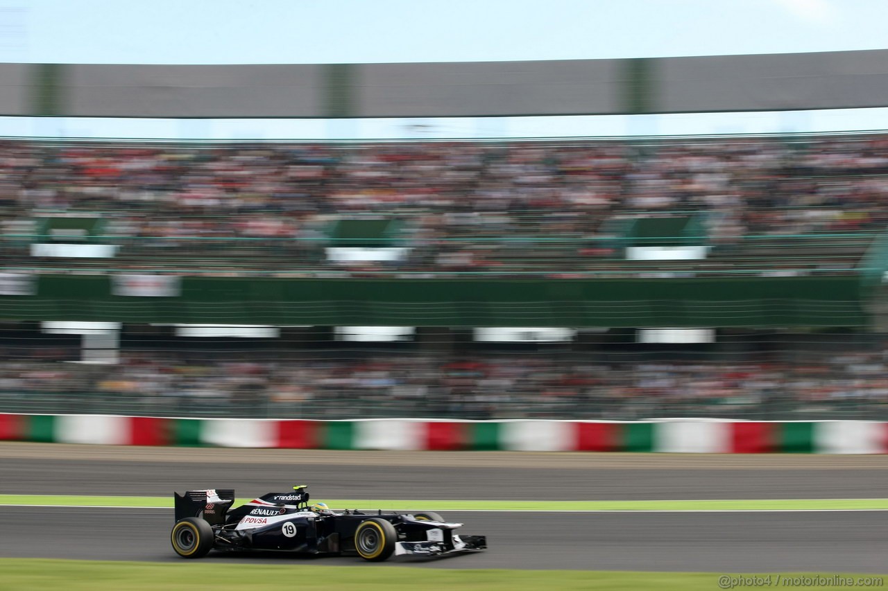 GP GIAPPONE, 06.10.2012- Qualifiche, Bruno Senna (BRA) Williams F1 Team FW34 