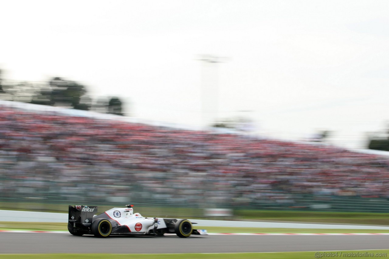 GP GIAPPONE, 06.10.2012- Qualifiche, Kamui Kobayashi (JAP) Sauber F1 Team C31 