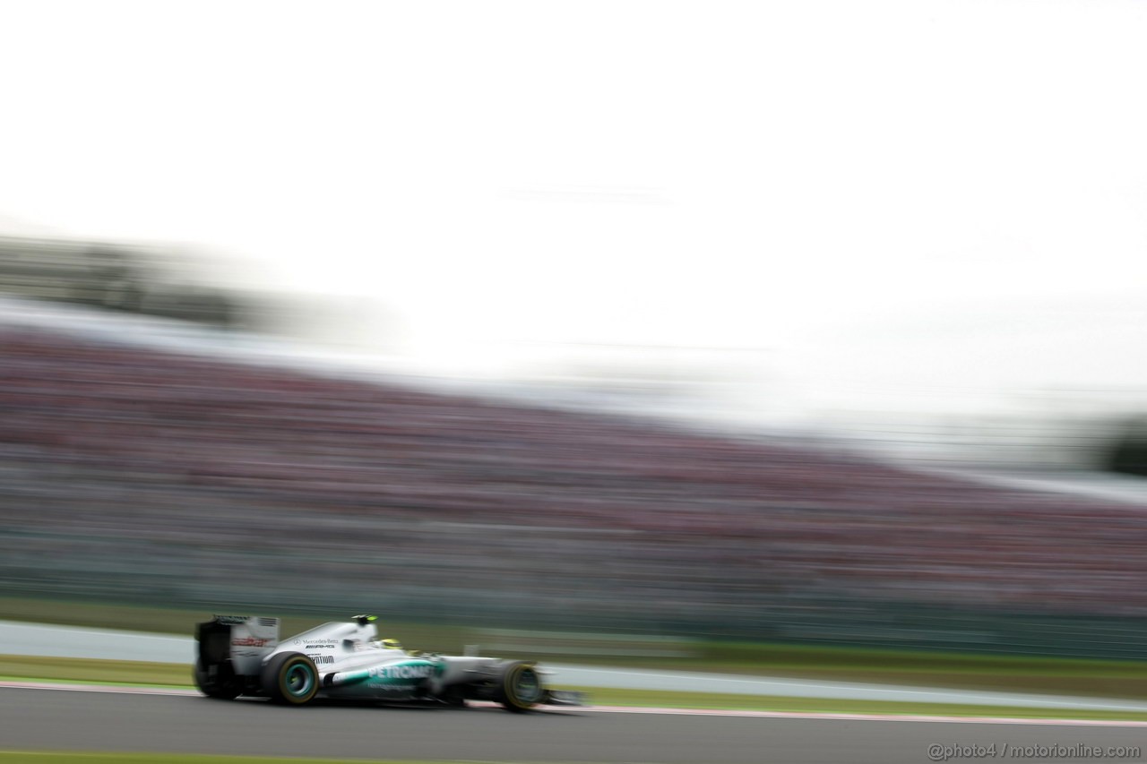 GP GIAPPONE, 06.10.2012- Qualifiche, Nico Rosberg (GER) Mercedes AMG F1 W03 