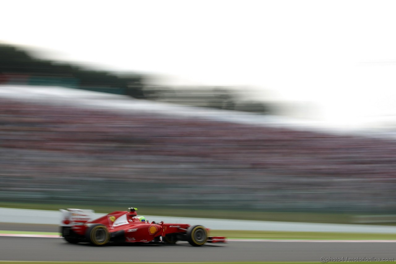 GP GIAPPONE, 06.10.2012- Qualifiche, Felipe Massa (BRA) Ferrari F2012