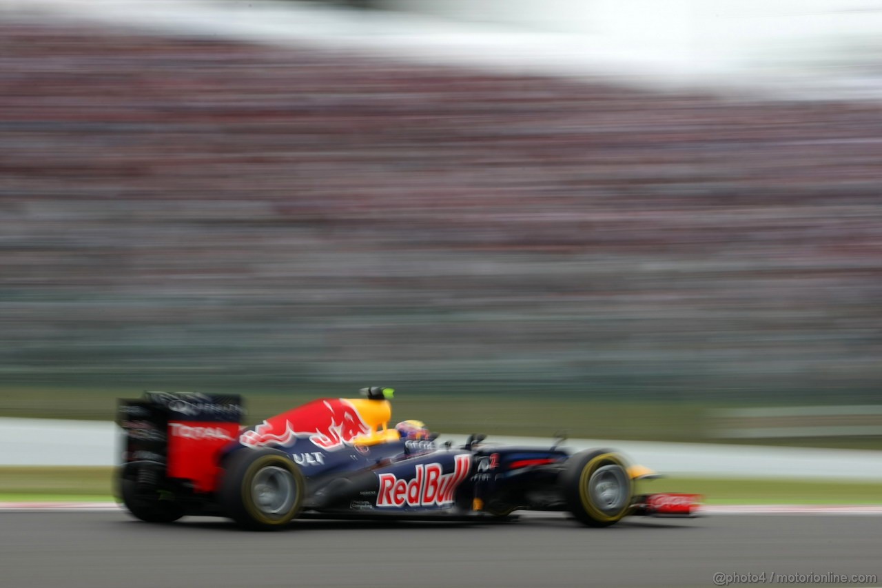GP GIAPPONE, 06.10.2012- Qualifiche, Sebastian Vettel (GER) Red Bull Racing RB8 