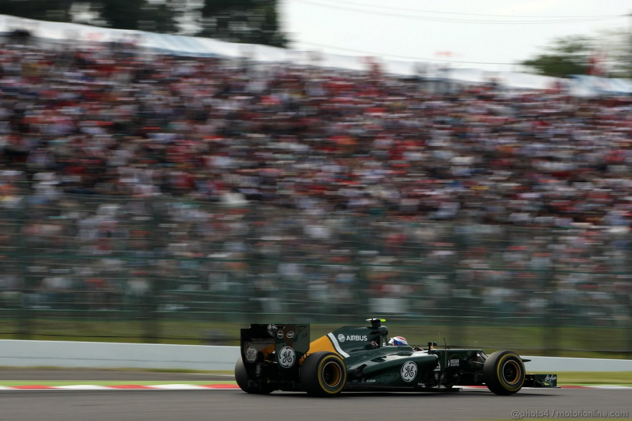 GP GIAPPONE, 06.10.2012- Qualifiche, Vitaly Petrov (RUS) Caterham F1 Team CT01 
