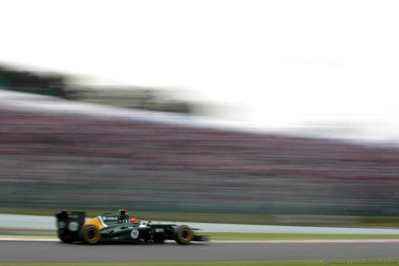 GP GIAPPONE, 06.10.2012- Qualifiche, Heikki Kovalainen (FIN) Caterham F1 Team CT01 
