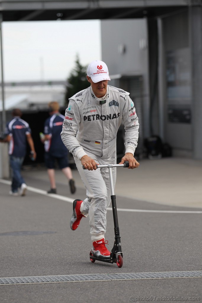 GP GIAPPONE, 06.10.2012- Qualifiche, Michael Schumacher (GER) Mercedes AMG F1 W03