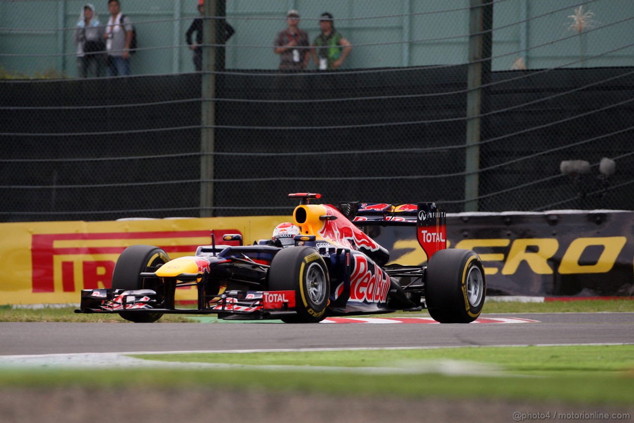 GP GIAPPONE, 06.10.2012- Qualifiche, Sebastian Vettel (GER) Red Bull Racing RB8 
