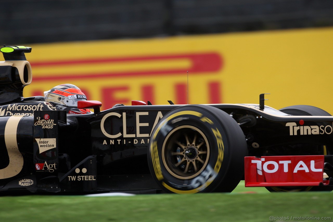 GP GIAPPONE, 06.10.2012- Qualifiche, Romain Grosjean (FRA) Lotus F1 Team E20 