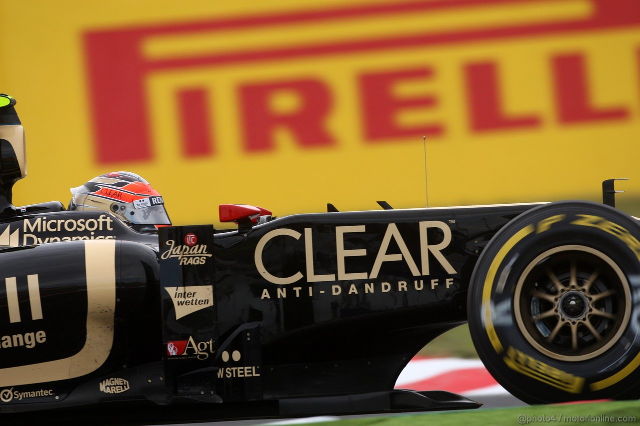GP GIAPPONE, 06.10.2012- Qualifiche, Romain Grosjean (FRA) Lotus F1 Team E20 