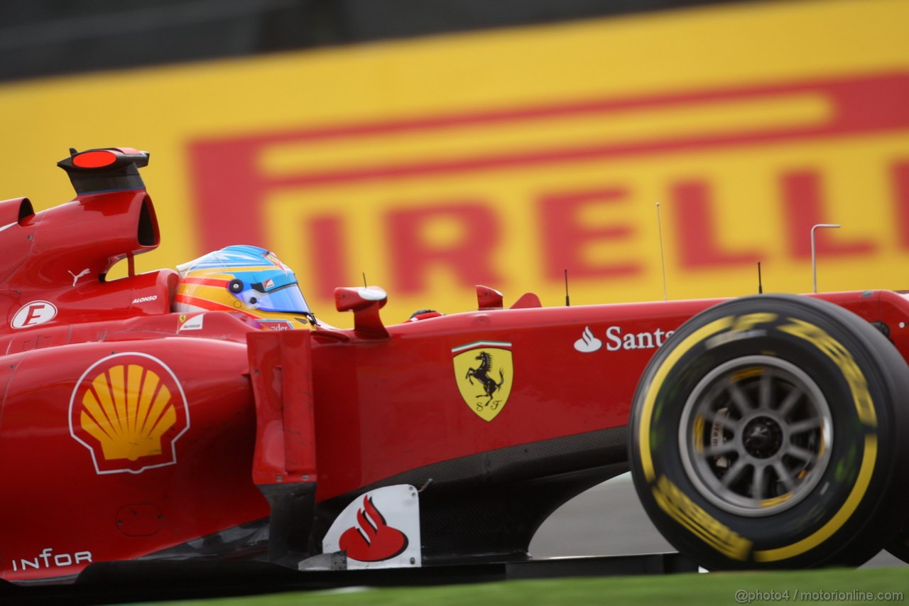 GP GIAPPONE, 06.10.2012- Qualifiche, Fernando Alonso (ESP) Ferrari F2012 