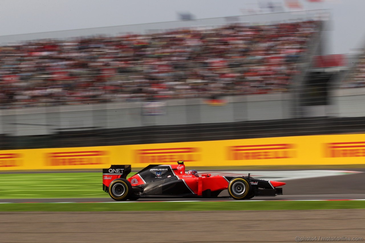 GP GIAPPONE, 06.10.2012- Qualifiche, Charles Pic (FRA) Marussia F1 Team MR01 