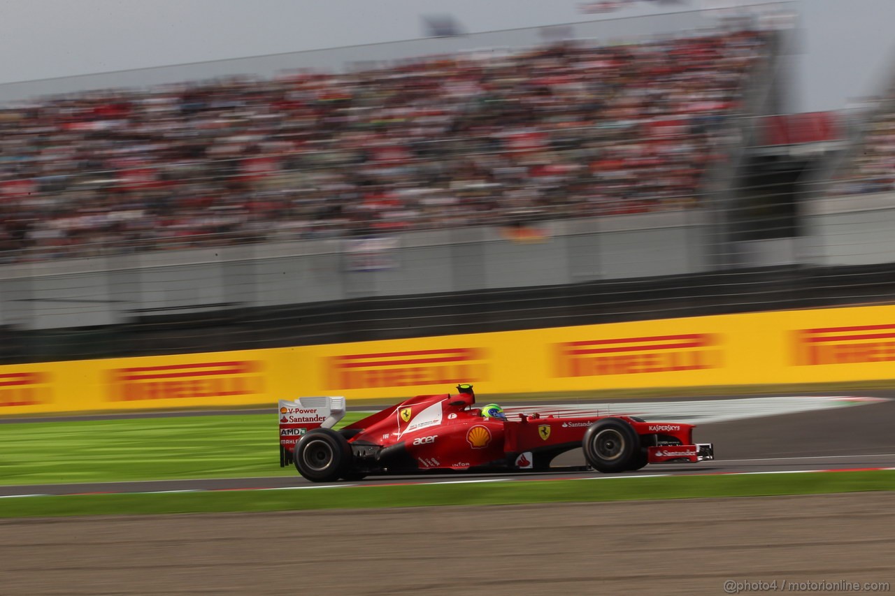 GP GIAPPONE, 06.10.2012- Qualifiche, Felipe Massa (BRA) Ferrari F2012 