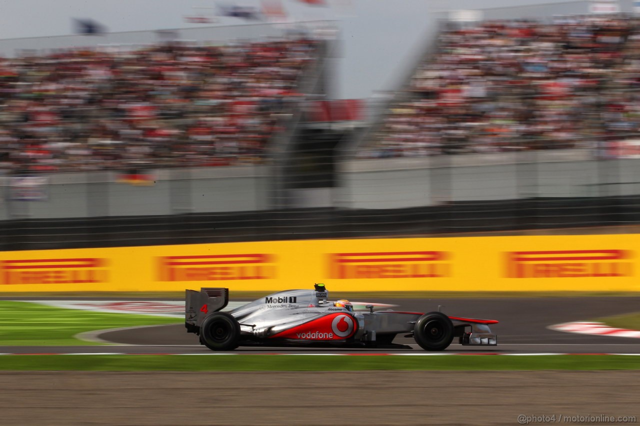 GP GIAPPONE, 06.10.2012- Qualifiche, Lewis Hamilton (GBR) McLaren Mercedes MP4-27