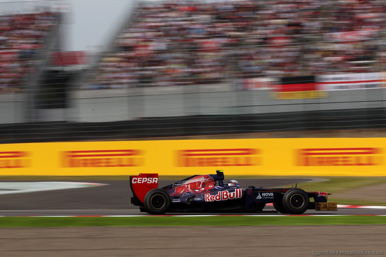 GP GIAPPONE, 06.10.2012- Qualifiche, Jean-Eric Vergne (FRA) Scuderia Toro Rosso STR7