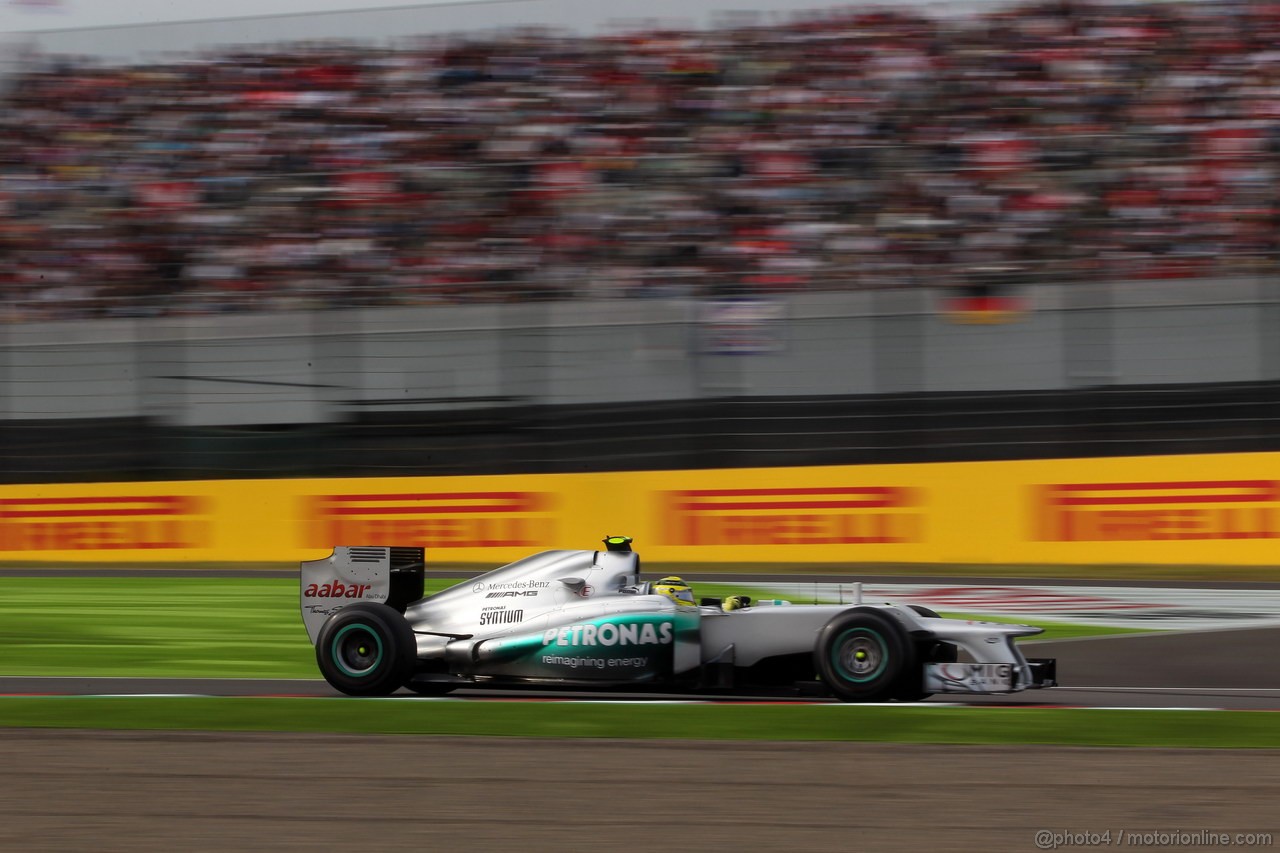 GP GIAPPONE, 06.10.2012- Qualifiche, Nico Rosberg (GER) Mercedes AMG F1 W03 