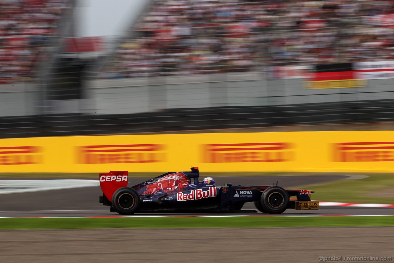 GP GIAPPONE, 06.10.2012- Qualifiche, Daniel Ricciardo (AUS) Scuderia Toro Rosso STR7 