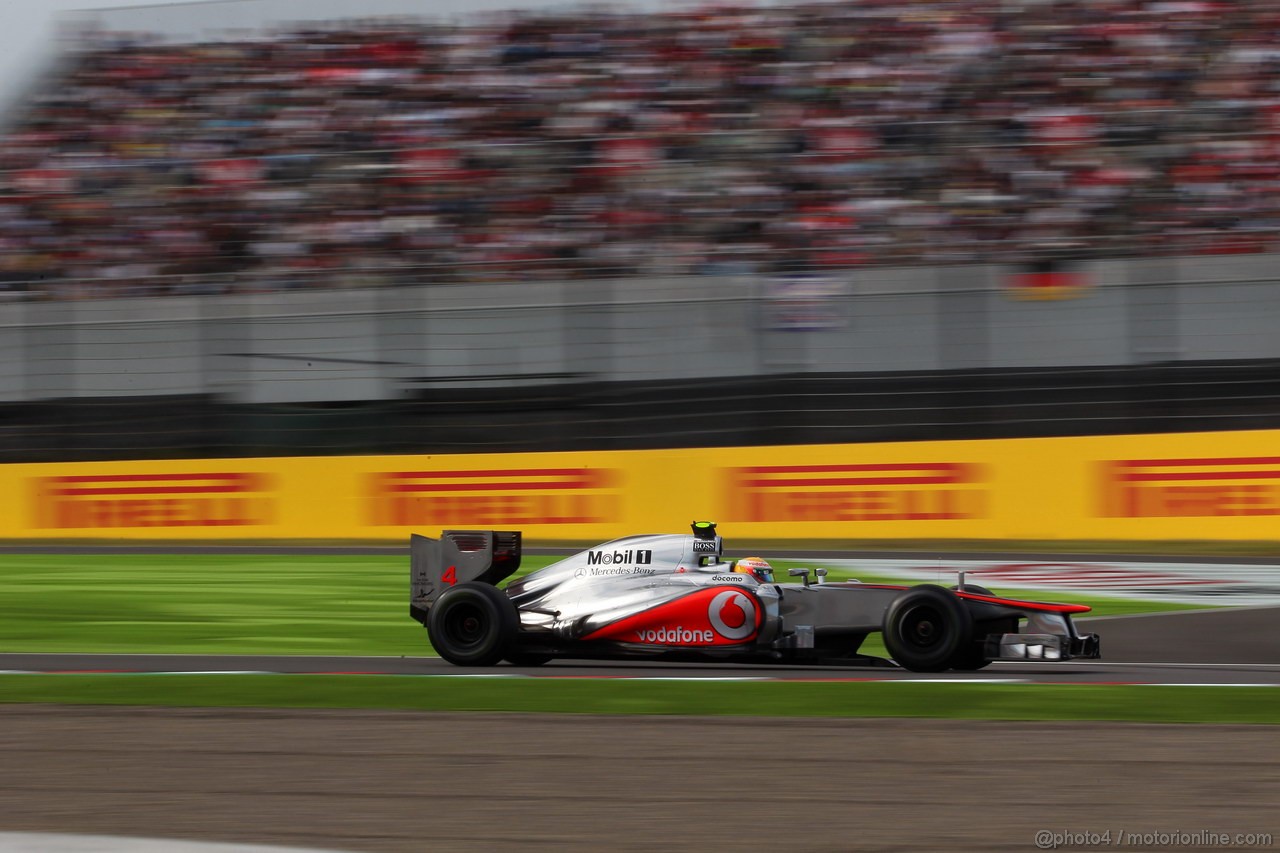 GP GIAPPONE, 06.10.2012- Qualifiche, Lewis Hamilton (GBR) McLaren Mercedes MP4-27 