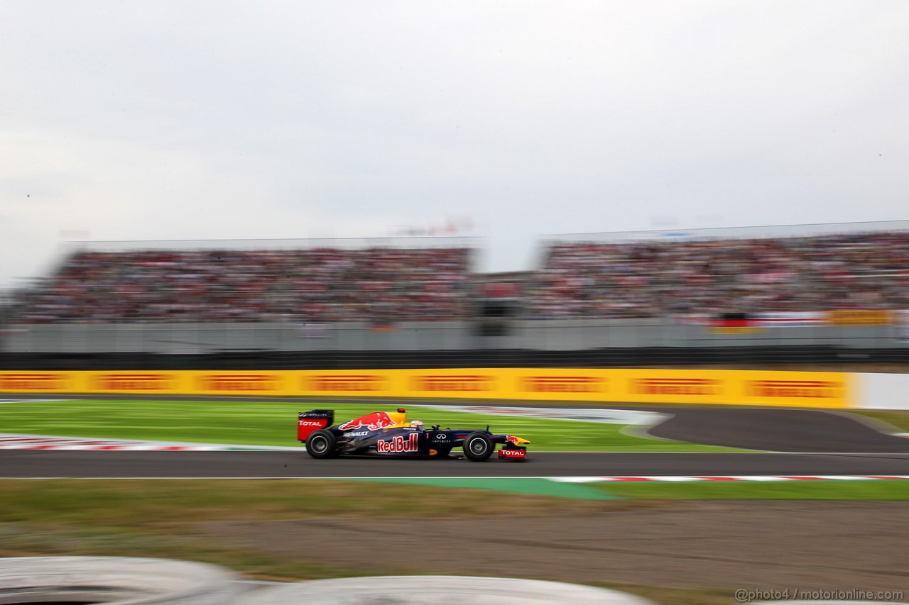 GP GIAPPONE, 06.10.2012- Qualifiche, Sebastian Vettel (GER) Red Bull Racing RB8 