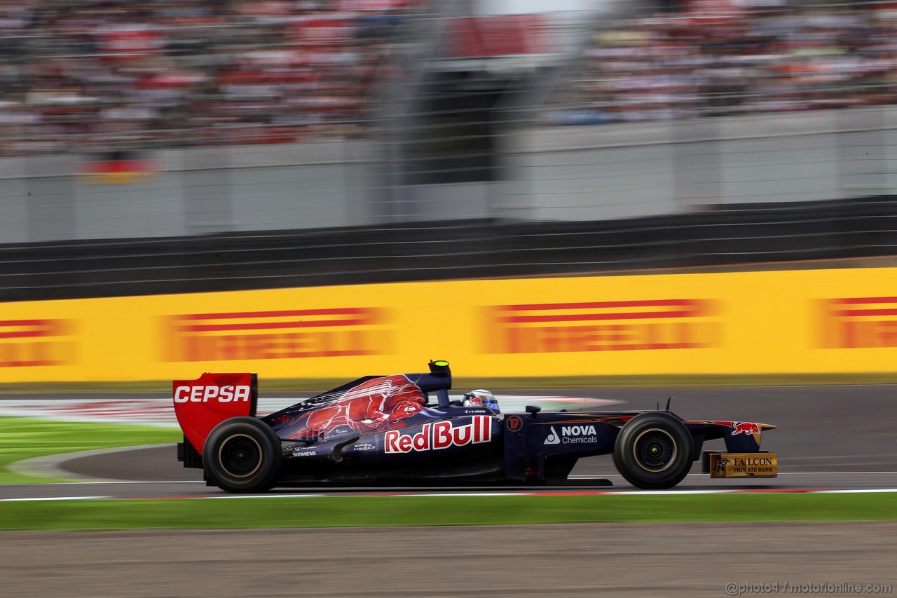 GP GIAPPONE, 06.10.2012- Qualifiche, Jean-Eric Vergne (FRA) Scuderia Toro Rosso STR7 