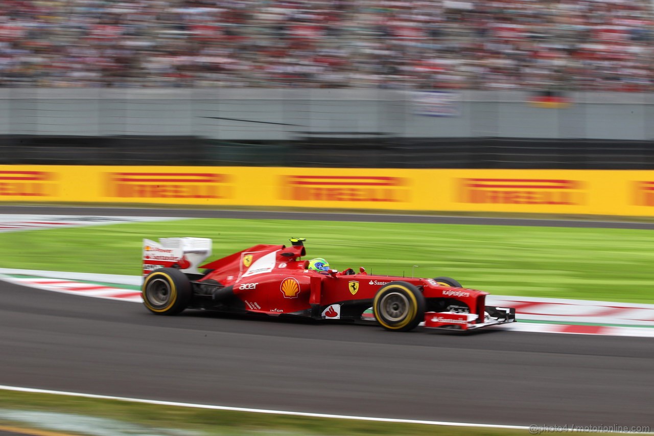 GP GIAPPONE, 06.10.2012- Qualifiche, Felipe Massa (BRA) Ferrari F2012