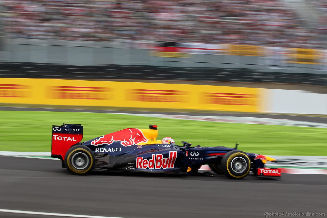GP GIAPPONE, 06.10.2012- Qualifiche, Sebastian Vettel (GER) Red Bull Racing RB8