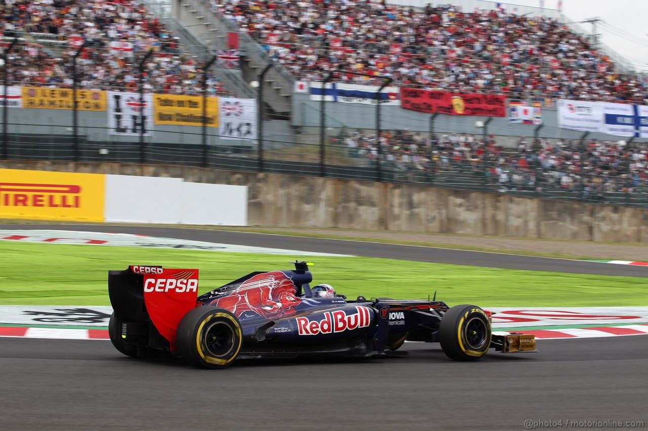 GP GIAPPONE, 06.10.2012- Qualifiche, Jean-Eric Vergne (FRA) Scuderia Toro Rosso STR7