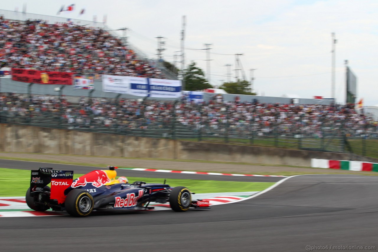 GP GIAPPONE, 06.10.2012- Qualifiche, Sebastian Vettel (GER) Red Bull Racing RB8 
