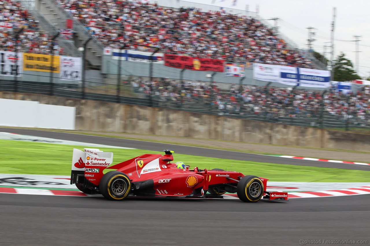GP GIAPPONE, 06.10.2012- Qualifiche, Felipe Massa (BRA) Ferrari F2012 