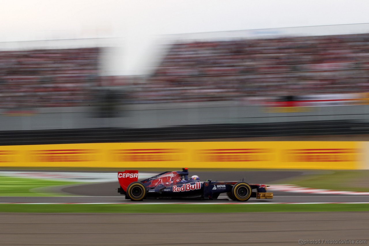GP GIAPPONE, 06.10.2012- Qualifiche, Daniel Ricciardo (AUS) Scuderia Toro Rosso STR7 