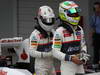 GP GIAPPONE, 06.10.2012- Qualifiche, (L-R) Kamui Kobayashi (JAP) Sauber F1 Team C31 e Sergio Prez (MEX) Sauber F1 Team C31