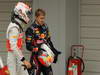 GP GIAPPONE, 06.10.2012- Qualifiche, terzo Jenson Button (GBR) McLaren Mercedes MP4-27 e Sebastian Vettel (GER) Red Bull Racing RB8 pole position
