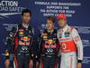 GP GIAPPONE, 06.10.2012- Qualifiche, secondo Mark Webber (AUS) Red Bull Racing RB8, Sebastian Vettel (GER) Red Bull Racing RB8 pole position e terzo Jenson Button (GBR) McLaren Mercedes MP4-27