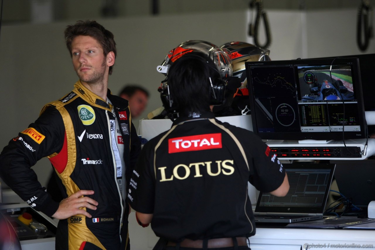 GP GIAPPONE, 05.10.2012- Prove Libere 1, Romain Grosjean (FRA) Lotus F1 Team E20 